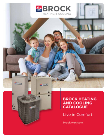 Brock Heating And Cooling Catalogue
