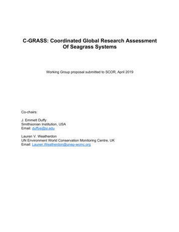 C-GRASS: Coordinated Global Research Assessment Of Seagrass Systems