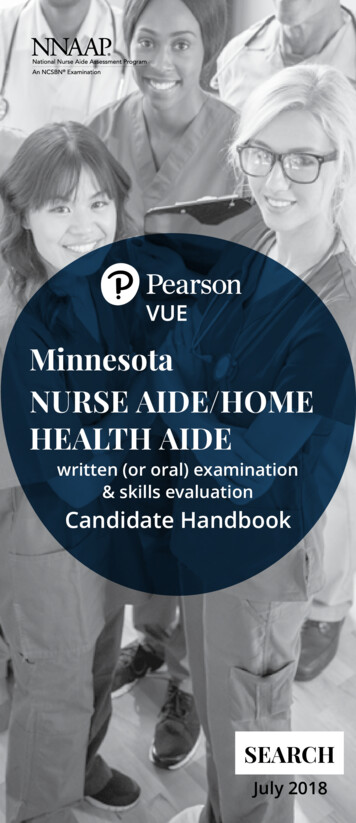 Minnesota NURSE AIDE/HOME HEALTH AIDE - Credentia