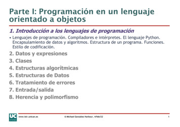Parte I: Programación En Un Lenguaje Orientado A Objetos - Unican.es