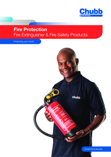 Fire Protection - Chubb Fire & Security