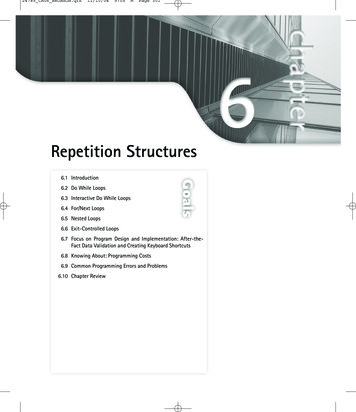 Repetition Structures - Jones & Bartlett Learning