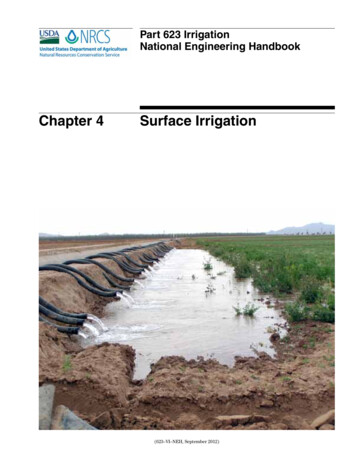 Chapter 4 Surface Irrigation - USDA