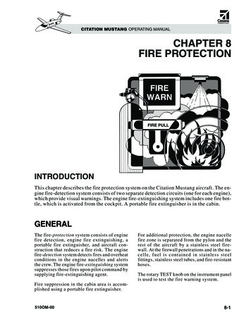 CITATION MUSTANG OPERATING MANUAL CHAPTER 8 FIRE PROTECTION - SmartCockpit