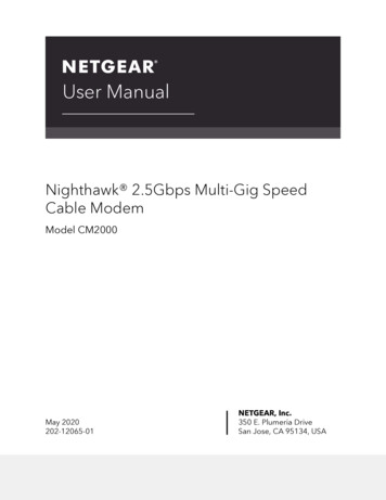 Nighthawk 2.5Gbps Multi-Gig Speed - Netgear