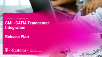 CMI - CATIA Teamcenter Integration - Release Plan
