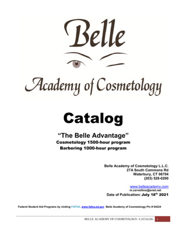 TABLE OF CONTENTS - Belle Academy