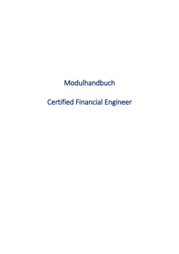 Modulhandbuch Certified Financial Engineer