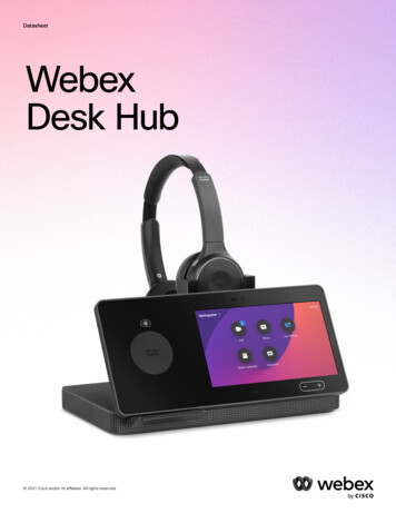 Datsheet Webex Desk Hub