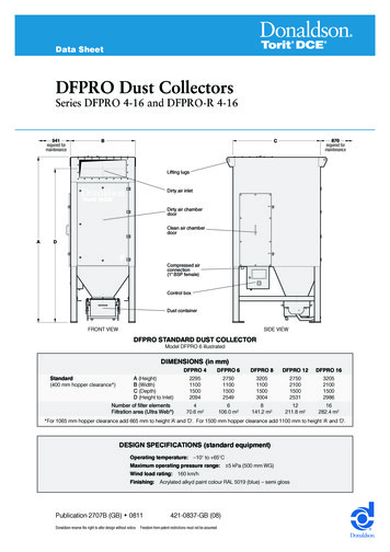 DFPRO Dust Collectors - SPT Plasmateknik AB