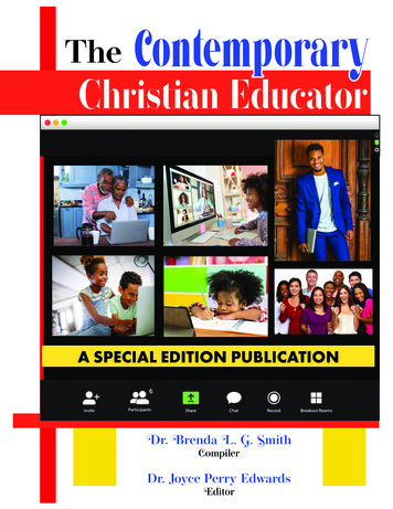 The Contemporary Christian Educator - CED AME Zion