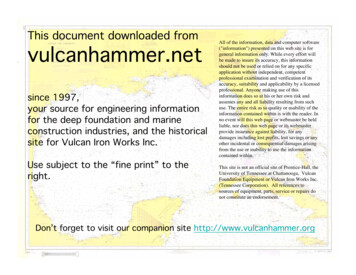 This Document Ed From Vulcanhammer - Missouri S&T