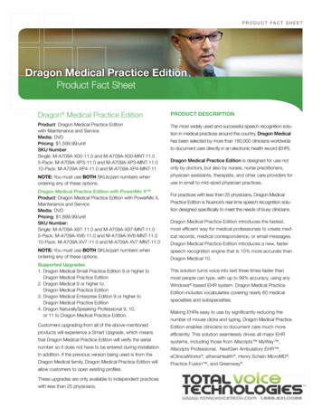 Dragon Medical Practice Edition - Total Voice Technologies