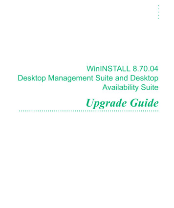 WinINSTALL Desktop Management Suite And Desktop Availability Suite 8.70 .