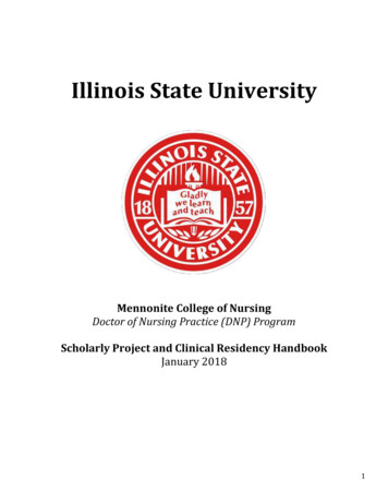 DNP Scholarly Project And Clinical Residency Handbook