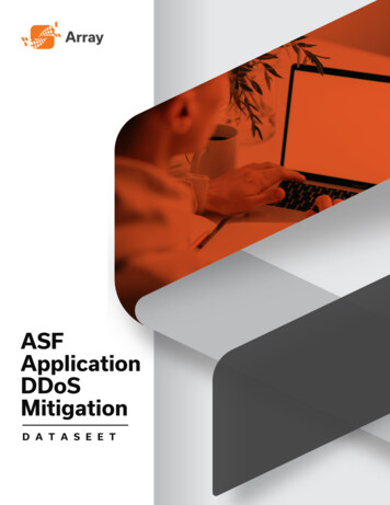 ASF Application DDoS Mitigation - Array Networks