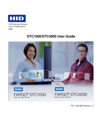 DTC1000/DTC4000 User Guide - ID Wholesaler