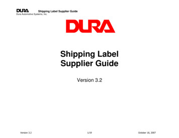 Shipping Label Supplier Guide V3 2 - IConnect