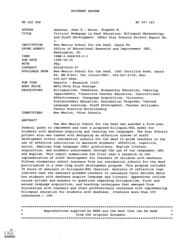Document Resume Ed 426 568