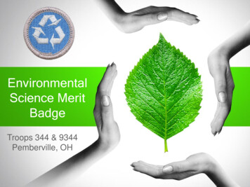 Environmental Science Merit Badge - Troop 344 Home
