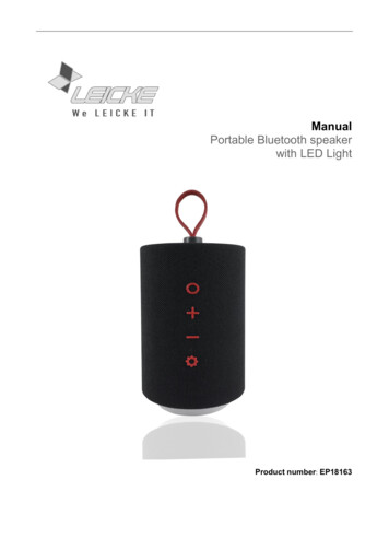 Manual Portable Bluetooth Speaker With LED Light
