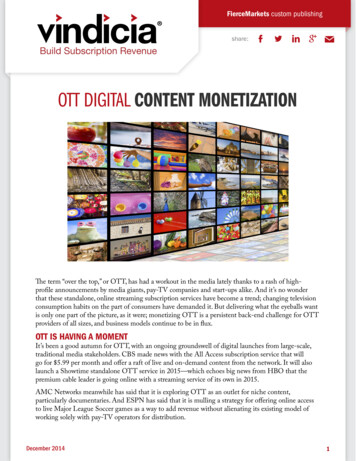 Ott Digital Content Monetization