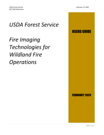 USERS GUIDE Fire Imaging Technologies For Wildland Fire Operations