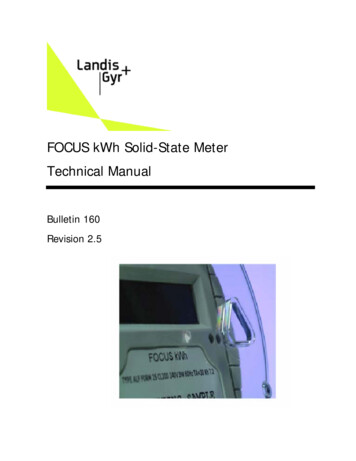 FOCUS KWh Solid-State Meter Technical Manual - Solar-electric 