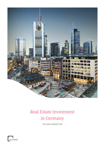Real Estate Investment In Germany - DLA Piper REALWORLD