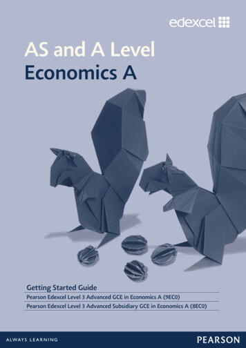 AS And A Level Economics A - Edexcel