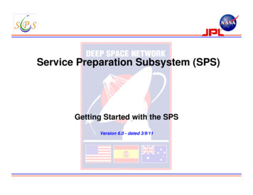 Service Preparation Subsystem (SPS) - NASA