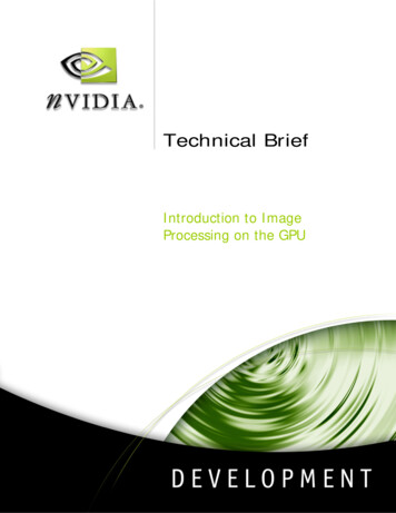 Introduction To Image Processing On The GPU - Nvidia