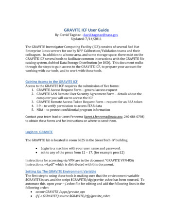 Gravite ICF User Guide - NOAA National Calibration Center
