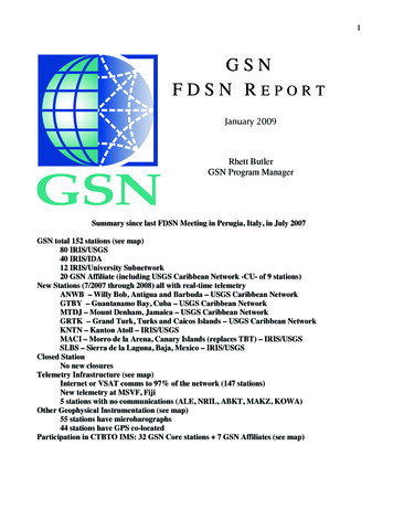 GSN Network Report 1 2009