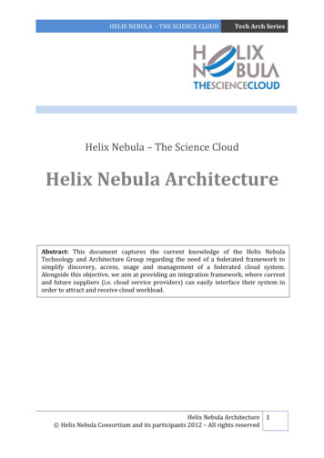 Helix Nebula Architecture V1.5-public - CERN
