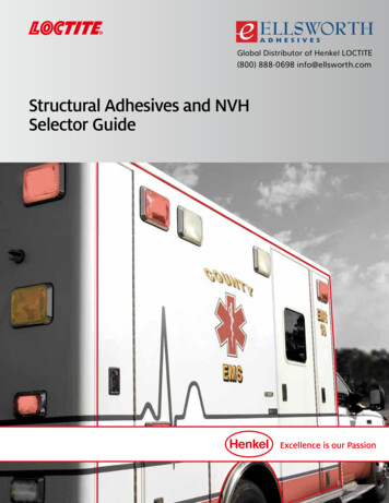 Structural Adhesives And NVH Selector Guide - Ellsworth