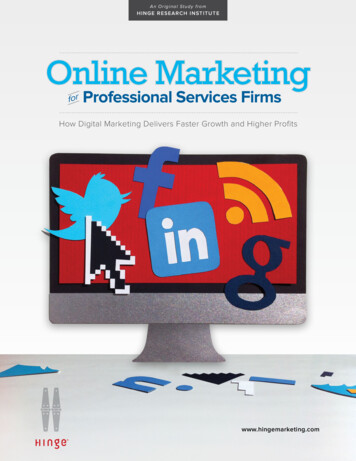 Online Marketing For Professional Services Firms