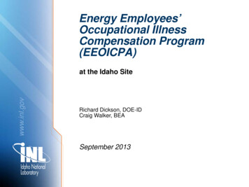 Energy Employees' Occupational Illness Compensation Program . - DOL