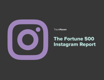 The Fortune 500 Instagram Report - TrackMaven