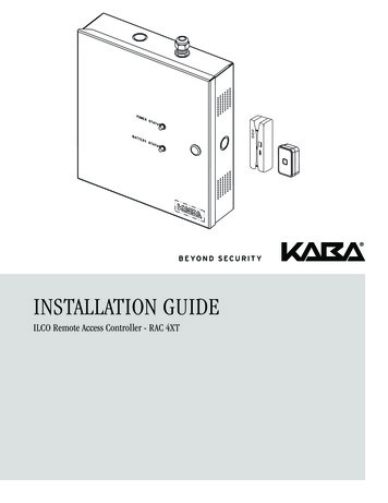 Installation Guide - ILCO Key Systems