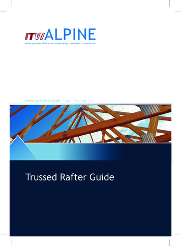 ITW Alpine -Trussed Rafter Guide - Walker Nene
