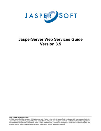 Jasperserver Web Services Guide - JasperReports Server