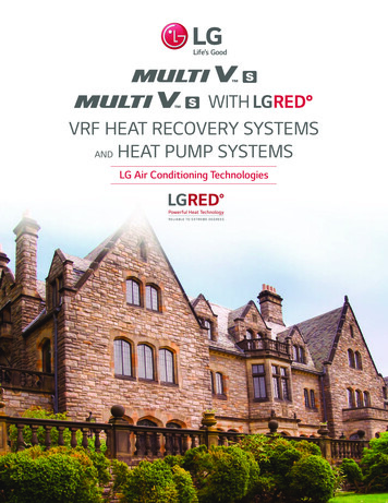 Vrf Heat Recovery Systems And Heat Pump Systems