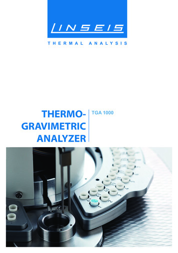 Thermo- Tga 1000 Gravimetric Analyzer - Linseis