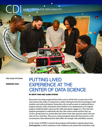 Putting Lived Experience At The Center Of Data Science - Mdrc
