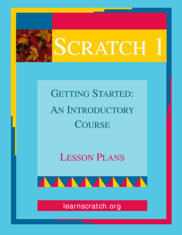 Lesson Plans: Scratch 1 - Harvard University