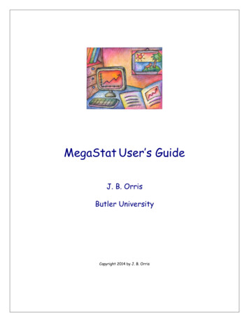 MegaStat User's Guide - Dport96.github.io