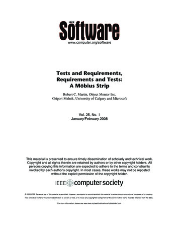 Melnik Martin Tests And Requirements The Moebius Strip IEEE Software 2008