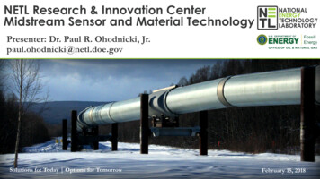 NETL Research & Innovation Center Midstream Sensor And . - Energy