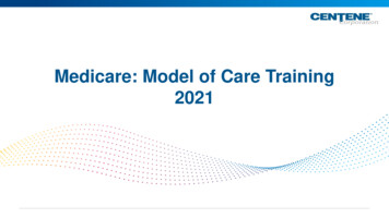 Medicare: Model Of Care Training 2021 - Fidelis Care